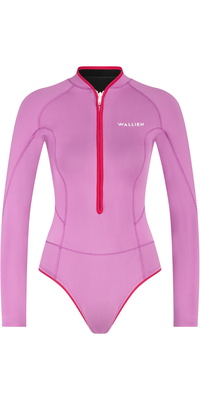 2026 Wallien Womens Horizonia Yulex 1.5mm Front Zip Springsuit Wetsuit 10101 - Lilac